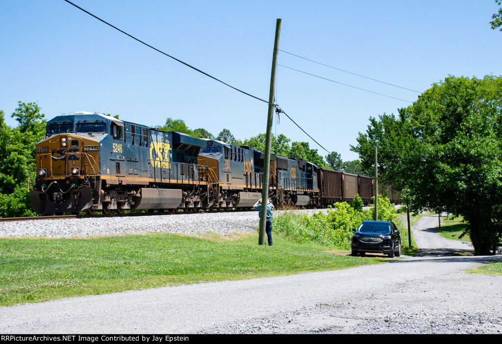 E301 is northbound at MP 57